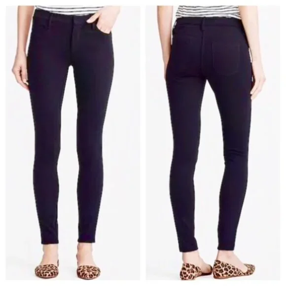 J. Crew Gigi Pant Navy Blue Skinny Stretch 4 Slim Business Casual Career Work - Picture 1 of 5